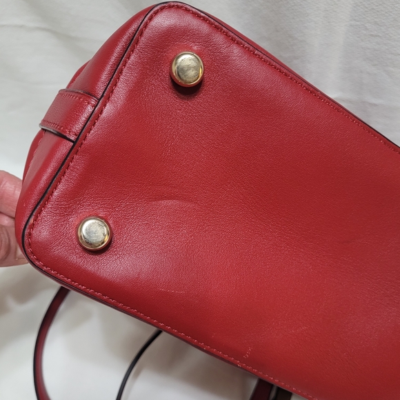 Coach F27598 Singnature Cherry Debossed Satchel Crossbody - Picture 14 of 16